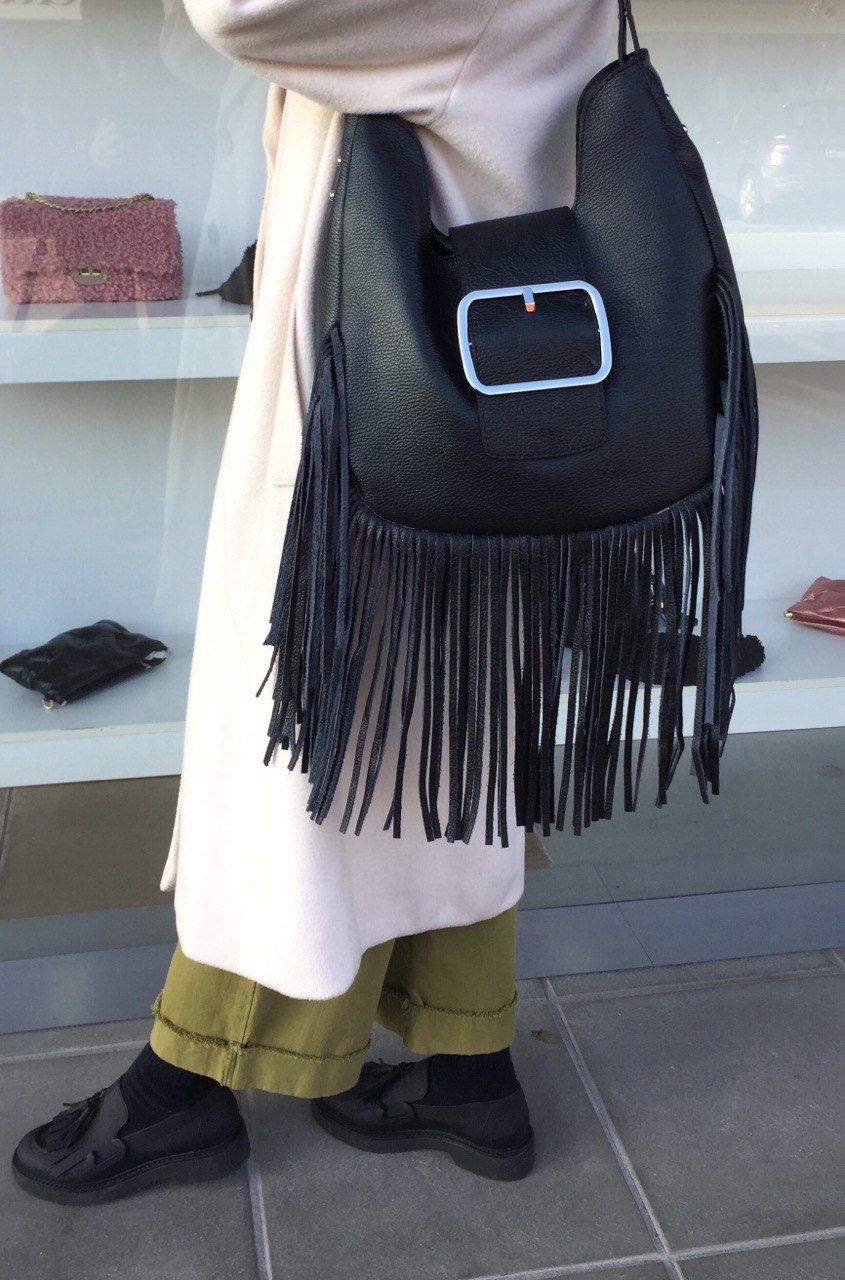 Crossbody Bag With Fringes