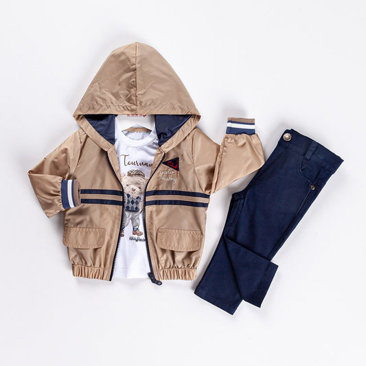 3-piece Boys Jacket, shirt and pants set